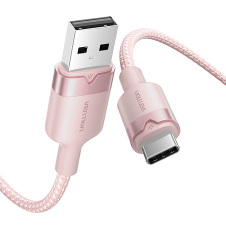 Cavo Vention CTNPH 2M USB 2.0 A a USB-C 3A (Rosa)