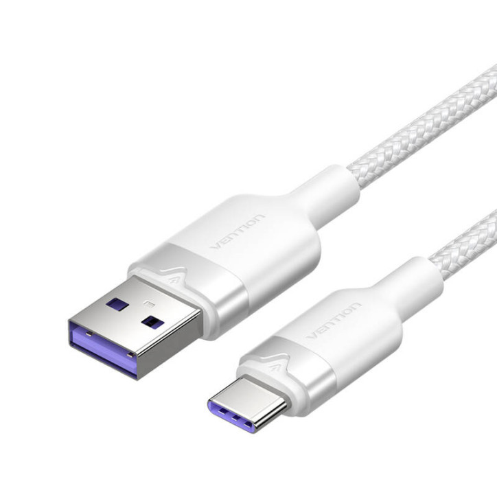 Cavo Vention CTOWF 1M USB 2.0 A to USB-C 6A Bianco