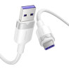 Cavo Vention CTOWF 1M USB 2.0 A to USB-C 6A Bianco