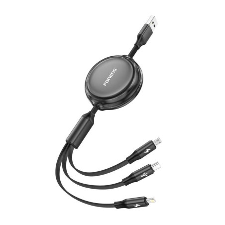 Foneng X113 Cavo 3-in-1 1.1M Nero