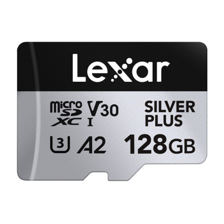 Lexar Set 2x MicroSDXC Silver Plus 128GB + Adattatore