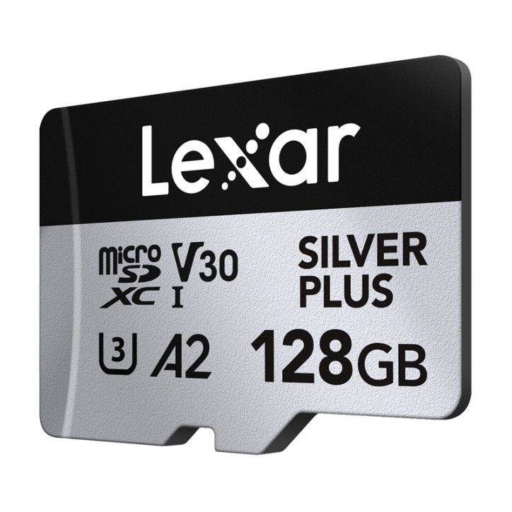 Lexar Set 2x MicroSDXC Silver Plus 128GB + Adattatore