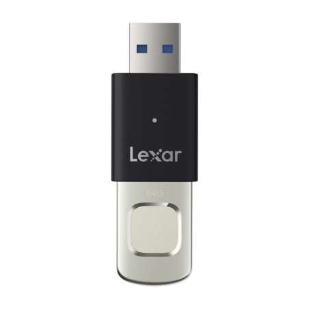 Lexar JumpDrive Fingerprint F35 Pro 64GB USB 3.2 Nero/Argento