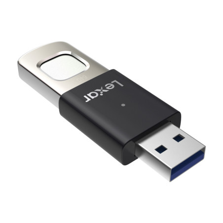 Lexar JumpDrive Fingerprint F35 Pro 64GB USB 3.2 Nero/Argento