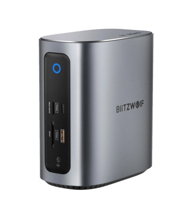 Blitzwolf BW-TH15 Docking Station 17in1: 2xHD+DP+4xC+3xUSB 3.0+USB 3.1+C 3.2+C PD+RJ45+micro SD+SD+Audio 3.5mm Audio