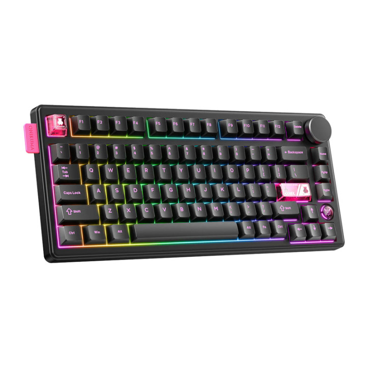 ONIKUMA MT706 Tastiera Meccanica 81 Tasti Wireless Bluetooth Cablata RGB QWERTY Nero ONIKUMA MT706 Tastiera Meccanica 81 Tasti Wireless Bluetooth Cablata RGB QWERTY Nero