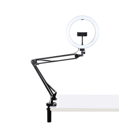 Desktop arm stand Puluz with 26cm LED Vlogging Ring PKT3090B