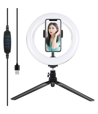 Puluz PKT3073B Treppiede con Anello LED 20cm