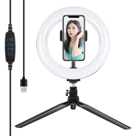 Puluz PKT3073B Treppiede con Anello LED 20cm