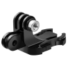 Telesin Supporto Doppio Gancio per Action Cam