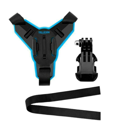 Supporto Mentoniera per Casco Moto Telesin + J-Hook per action camera (GP-HBM-MT7)