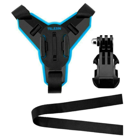 Supporto Mentoniera per Casco Moto Telesin + J-Hook per action camera (GP-HBM-MT7)