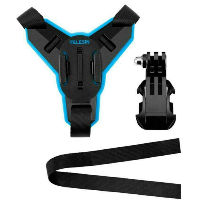 Supporto Mentoniera per Casco Moto Telesin + J-Hook per action camera (GP-HBM-MT7) Supporto Mentoniera per Casco Moto Telesin + J-Hook per action camera (GP-HBM-MT7)
