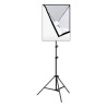 Studio set Puluz softbox LED 50x70cm, con tripod, lampadina LED 1 pz PU5070EU