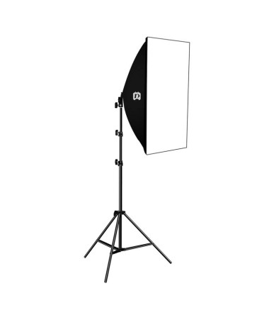 Studio set Puluz softbox LED 50x70cm, con tripod, lampadina LED 1 pz PU5070EU