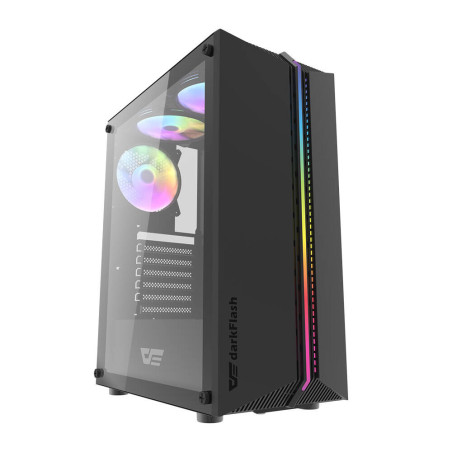 Darkflash DK151 Case ATX Nero con 3 Ventole RGB