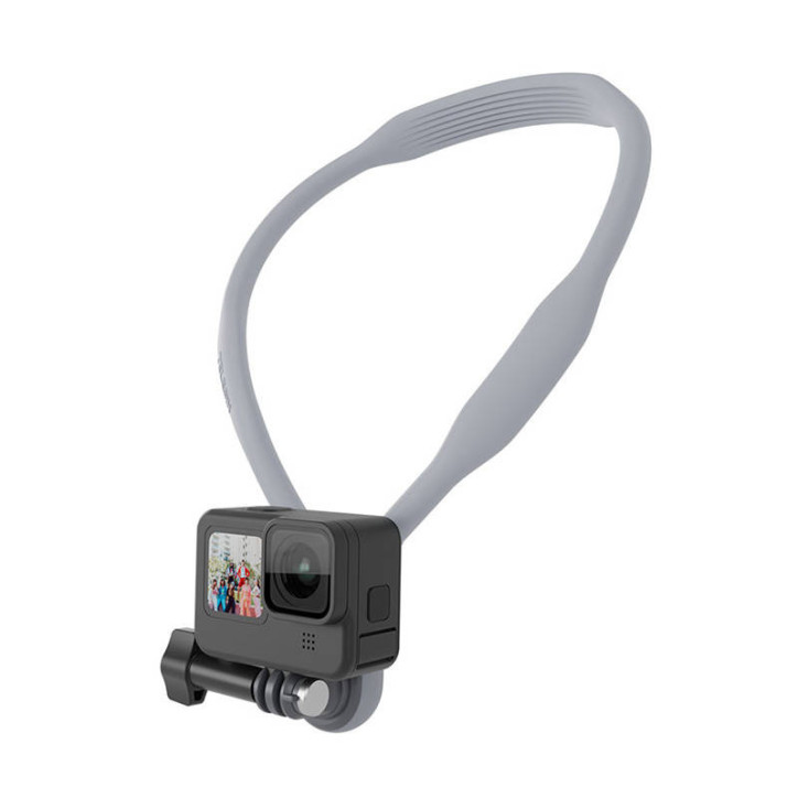 Telesin Supporto da Collo Magnetico TE-HNB-001 per Action Cam e Smartphone