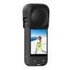 Cover protettiva in silicone per obiettivo Puluz per Insta360 X3 (Nero)