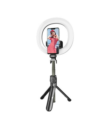 Selfie stick / tripod Puluz con ring light LED