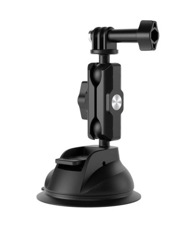 TELESIN Supporto a Ventosa Universale con Supporto per Telefono e Montaggio Action Camera TE-SUC-012