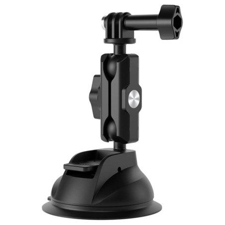 TELESIN Supporto a Ventosa Universale con Supporto per Telefono e Montaggio Action Camera TE-SUC-012