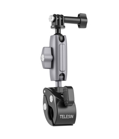 TELESIN Supporto Morsetto Manubrio Alluminio per Action Cam