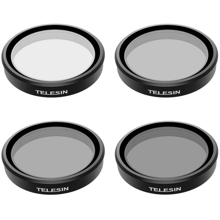 Set 4 Filtri TELESIN CPL/ND8/ND16/ND32 per DJI Osmo Action 3 / 4 / 5 Set 4 Filtri TELESIN CPL/ND8/ND16/ND32 per DJI Osmo Action 3 / 4 / 5