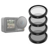 Set 4 Filtri TELESIN CPL/ND8/ND16/ND32 per DJI Osmo Action 3 / 4 / 5