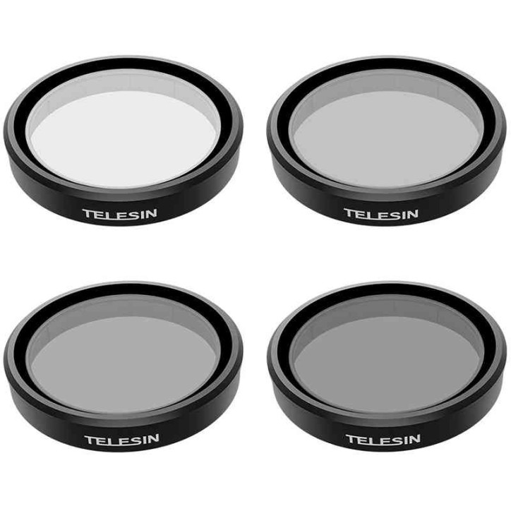 Set 4 Filtri TELESIN CPL/ND8/ND16/ND32 per DJI Osmo Action 3 / 4 / 5 Set 4 Filtri TELESIN CPL/ND8/ND16/ND32 per DJI Osmo Action 3 / 4 / 5