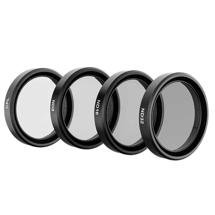 Set 4 Filtri TELESIN CPL/ND8/ND16/ND32 per DJI Osmo Action 3 / 4 / 5 Set 4 Filtri TELESIN CPL/ND8/ND16/ND32 per DJI Osmo Action 3 / 4 / 5