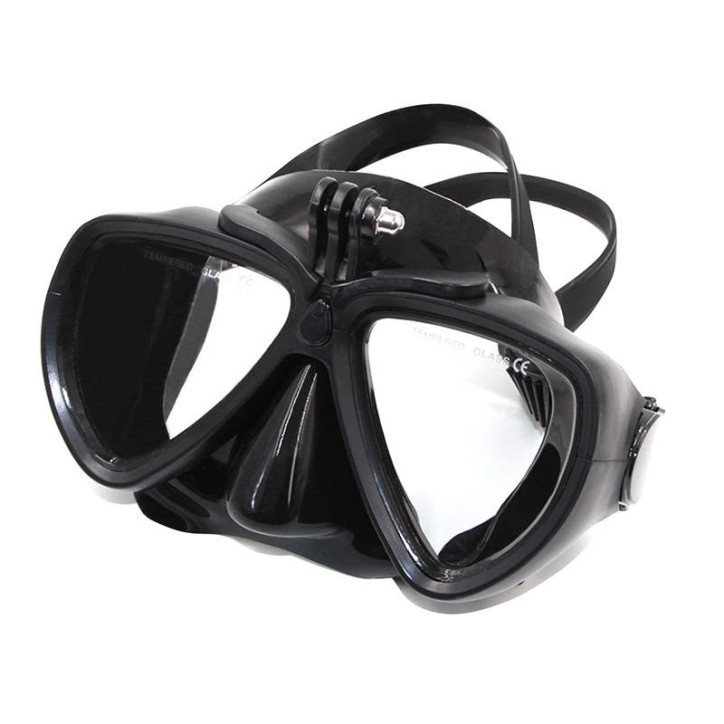 Maschera Subacquea Telesin GP-DIV-GS2-BK con Supporto Staccabile per Action Cam