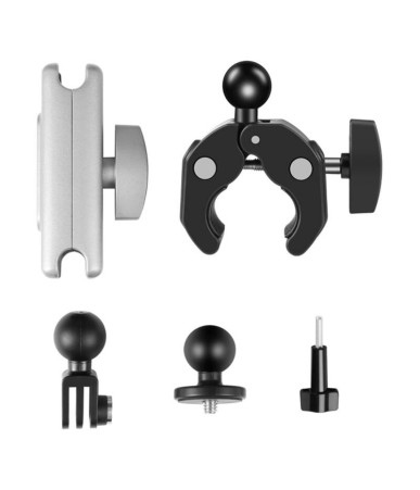 PULUZ supporto moto per action camera (DJI, GoPro, Insta360) (Nero)