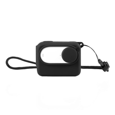 Custodia protettiva in silicone Puluz per Insta360 GO 3 con copriobiettivo