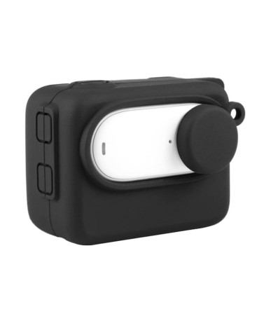 Custodia protettiva in silicone Puluz per Insta360 GO 3 con copriobiettivo