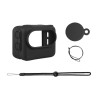 Custodia protettiva in silicone Puluz per Insta360 GO 3 con copriobiettivo