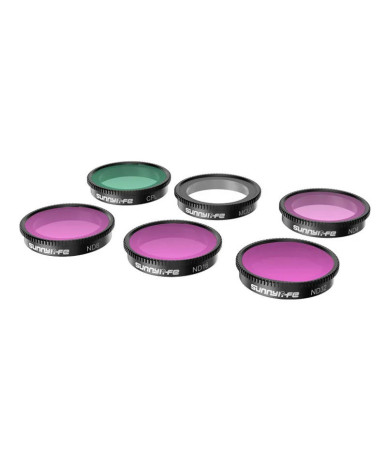 Sunnylife Set 6 Filtri MCUV+CPL+ND4+ND8+ND16+ND32 per Insta360 GO 3/2