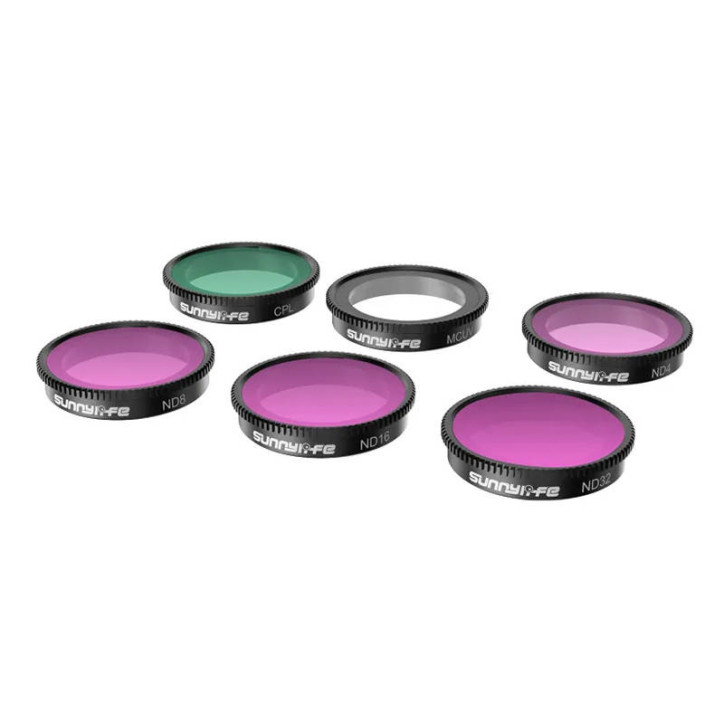Set 6 filtri MCUV+CPL+ND4+ND8+ND16+ND32 Sunnylife per Insta360 GO 3/2