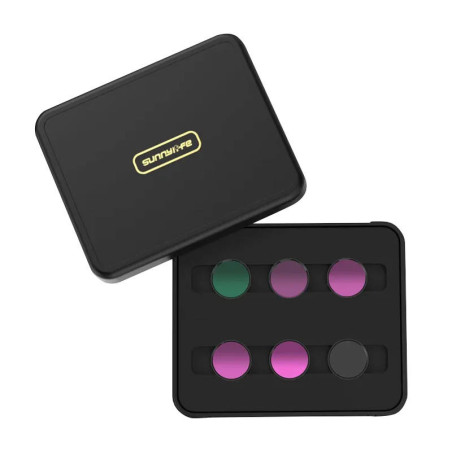 Set 6 filtri MCUV+CPL+ND4+ND8+ND16+ND32 Sunnylife per Insta360 GO 3/2