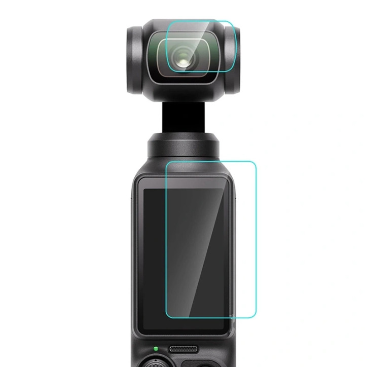 Protezione Lente e Schermo in Vetro Temperato per DJI OSMO Pocket 3 Protezione Lente e Schermo in Vetro Temperato per DJI OSMO Pocket 3