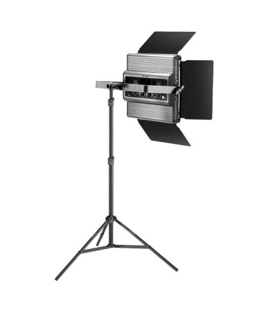 Neewer Kit 2 Lampade LED RGB1200 60W 2500-8500K con Treppiedi e Barn Doors