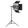 Neewer Kit 2 Lampade LED RGB1200 60W 2500-8500K con Treppiedi e Barn Doors