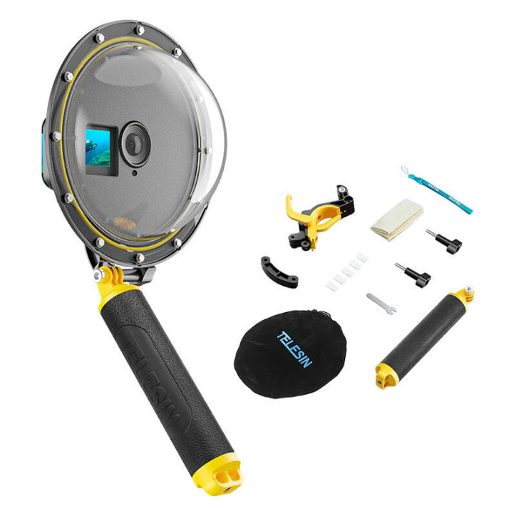 TELESIN custodia subacquea per DJI Action 3 / 4 / 5 TELESIN custodia subacquea per DJI Action 3 / 4 / 5