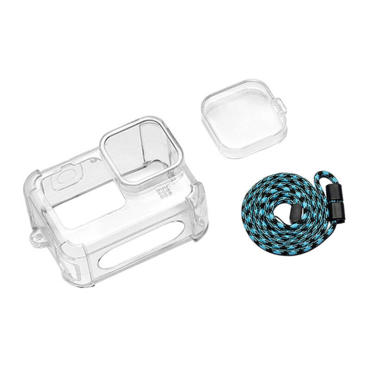 PULUZ Case con Tappo Obiettivo e Tracolla per GoPro Hero 9 / 10 / 11 PULUZ Case con Tappo Obiettivo e Tracolla per GoPro Hero 9 / 10 / 11