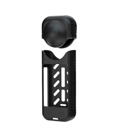 Sunnylife Custodia Protettiva in Silicone con Copriobiettivo per Insta360 X4 Nera