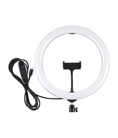 PULUZ PU656B Ring Light con supporto per telefono