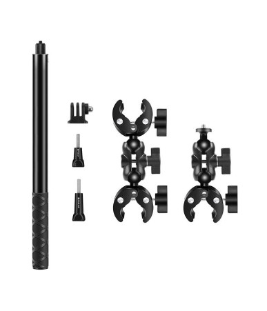 PULUZ Supporto Manubrio Moto/Bici con Selfie Stick 150 cm