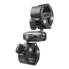 TELESIN Supporto Morsetto Doppio per Manubrio Moto/Bici