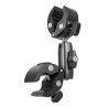 TELESIN Supporto Morsetto Doppio per Manubrio Moto/Bici