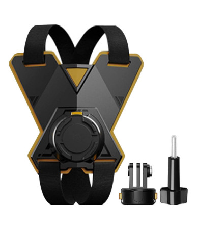 PULUZ mount per casco moto per action camera (incluse Ace Pro 2, Osmo Action 5 Pro)
