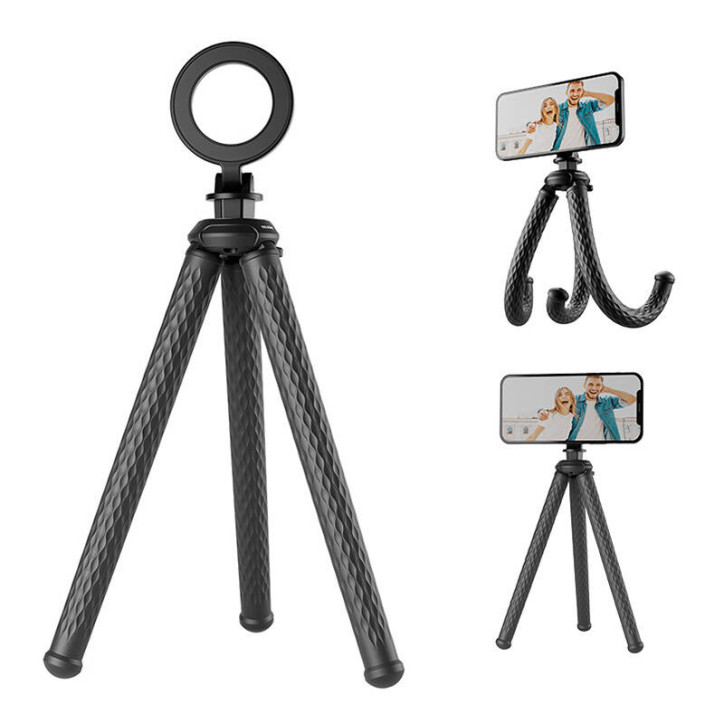 TELESIN treppiede flessibile per smartphone (Nero) TELESIN treppiede flessibile per smartphone (Nero)